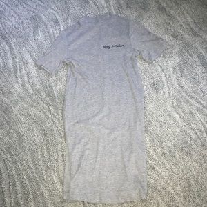 “Stay positive” t shirt dress